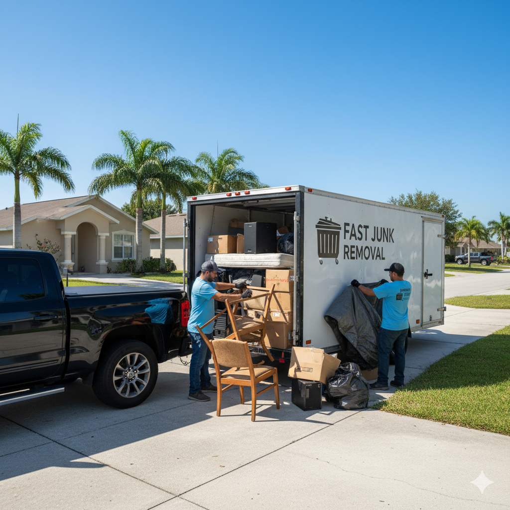 Professional junk removal and hauling service for residential and commercial properties